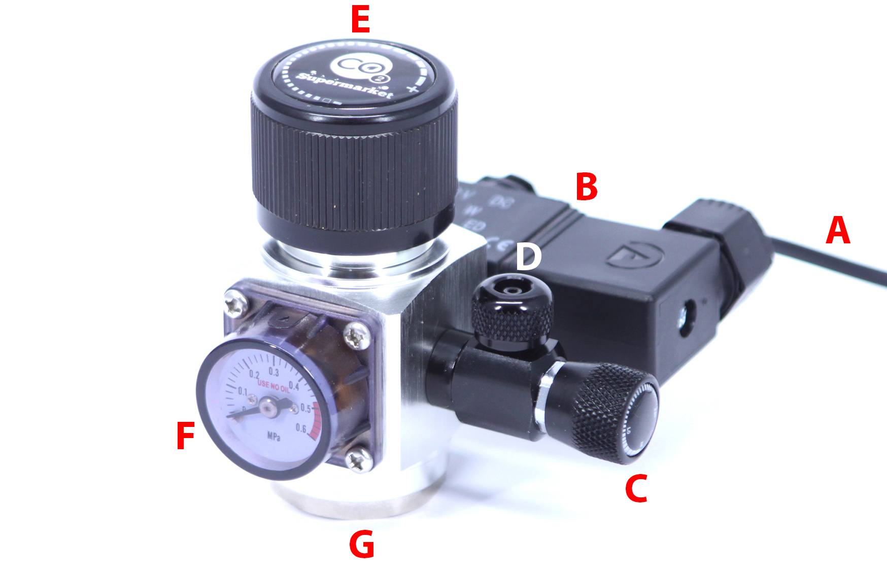 Entrinns CO2-regulator layout